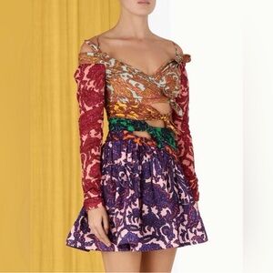 NWT Zimmermann Tiggy Bow Mini Dress